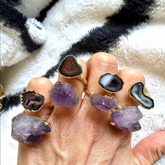 Ascension Amethyst Geode Ring - Picture 3 of 11